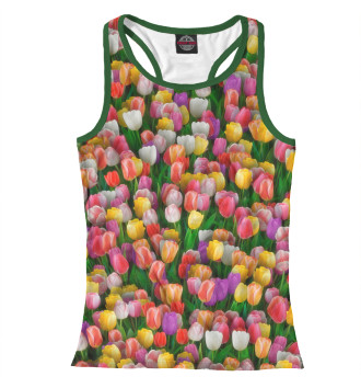 Женская Борцовка Разноцветные тюльпаны
