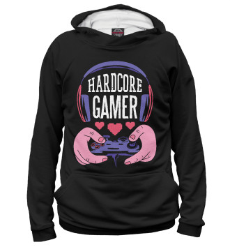 Худи для девочек Hardcore gamer