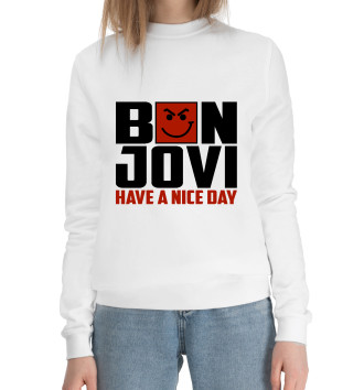 Хлопковый свитшот Bon Jovi