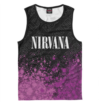 Майка для мальчиков Nirvana Rock Legends (пурпур)