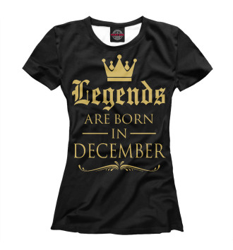 Футболка Декабрь - рождение легенды