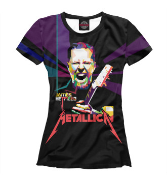 Женская Футболка Metallica James Alan Hatfield