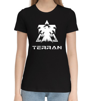 Женская Хлопковая футболка StarCraft II Terran