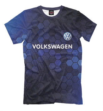 Мужская Футболка Volkswagen + Соты
