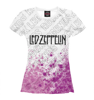 Футболка для девочек Led Zeppelin Rock Legends (purple)