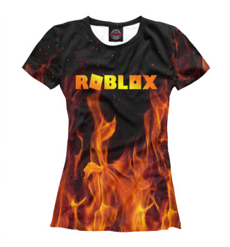 Футболка Roblox Fire