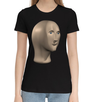 Женская Хлопковая футболка Мем