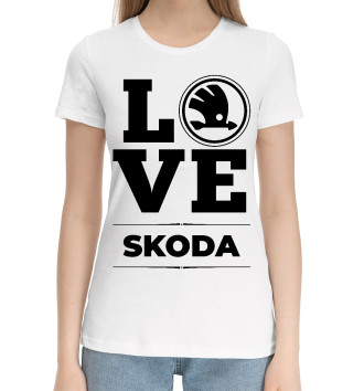 Хлопковая футболка Skoda Love Classic
