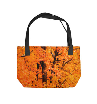 Пляжная сумка Осенний лес