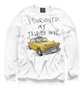 Свитшот для девочек I survived my trip to NY city