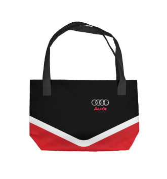 Пляжная сумка Audi Black & Red