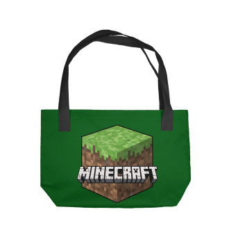 Пляжная сумка Minecraft Grass