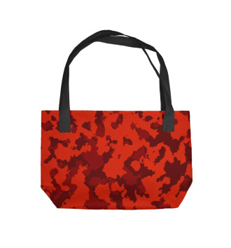 Пляжная сумка Красный Камуфляж