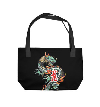 Пляжная сумка Дракон в китайской стилистике