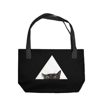 Пляжная сумка Кот в треугольнике