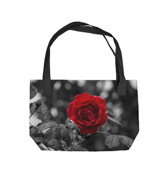 Пляжная сумка Красная роза