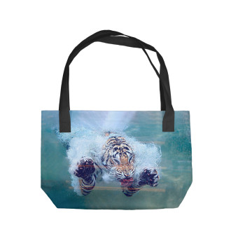 Пляжная сумка Ныряющий тигр