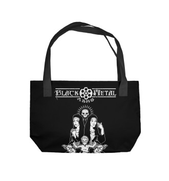 Пляжная сумка Black Metal Art
