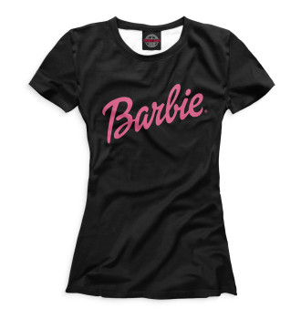 Футболка для девочек Надпись Barbie
