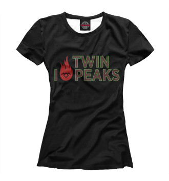 Футболка для девочек I Love Twin Peaks