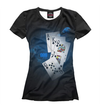 Женская Футболка 888 покер