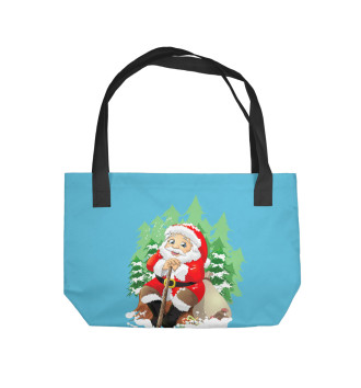 Пляжная сумка Дед Мороз