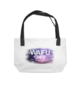 Пляжная сумка WAIFU white