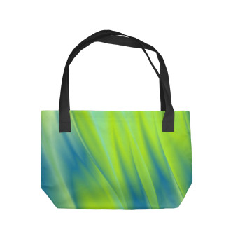 Пляжная сумка Зеленая абстракция