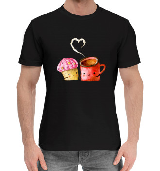 Хлопковая футболка Мороженка и кофе