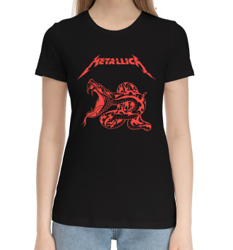 Женская Хлопковая футболка Metallica