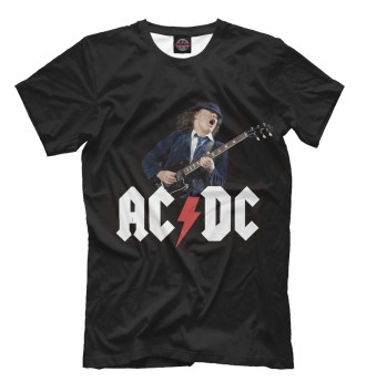 Футболка AC/DC & гитарист Ангус  Янг