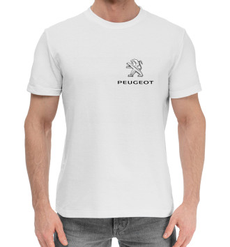 Мужская Хлопковая футболка Peugeot | Пежо