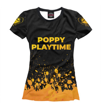 Женская Футболка Poppy Playtime Gold Gradient