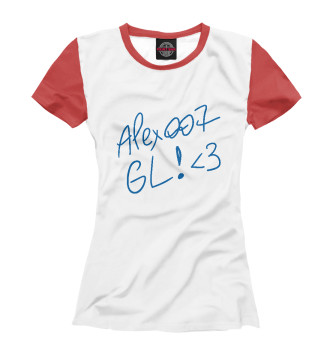 Футболка для девочек ALEX007: GL (red)