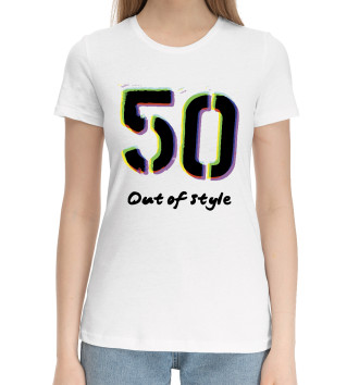 Хлопковая футболка Out of style 50