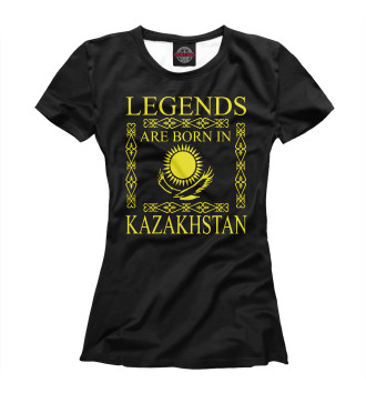 Женская Футболка Легенды Казахстана
