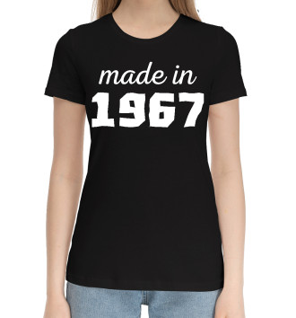 Женская Хлопковая футболка Made in 1967