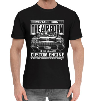 Мужская Хлопковая футболка Custom Engine