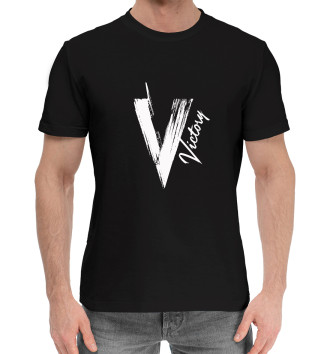 Хлопковая футболка V