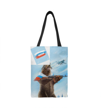 Сумка-шоппер Русский медведь с калашом