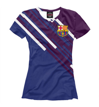 Футболка для девочек FC Barcelona lines