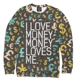 Свитшот для девочек I love money