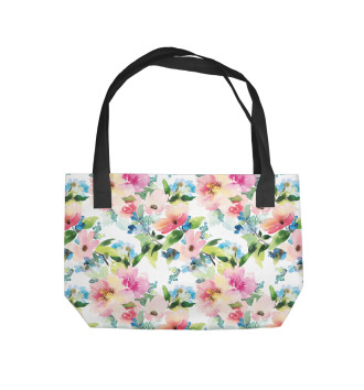 Пляжная сумка Цветы