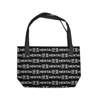 Пляжная сумка Hentai glitch