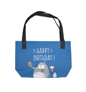 Пляжная сумка Happy birthday!