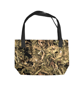 Пляжная сумка Камуфляж - листья