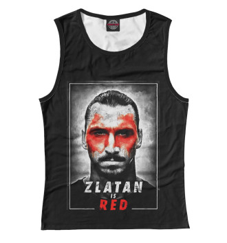 Женская Майка Zlatan is Red