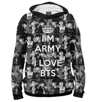 Худи I am army and I lover BTS