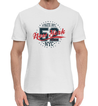 Мужская Хлопковая футболка NY 52