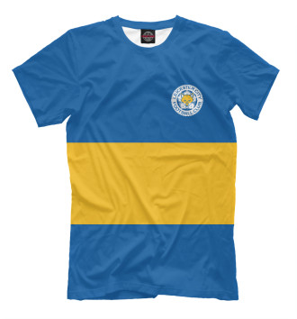 Мужская Футболка Leicester City Blue&Yellow